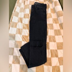 Black Skinny Super Stretch American Eagle Jeans